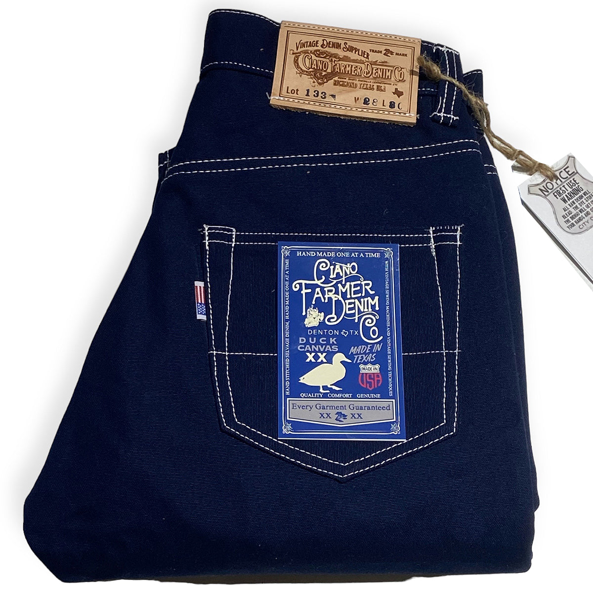 18oz Duck Canvas Navy 5 POCKET Version