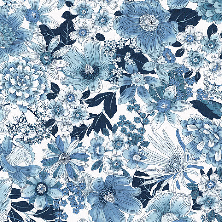 #4225 3.7oz Vintage Petals & Paisleys Japanese Cotton Poplin