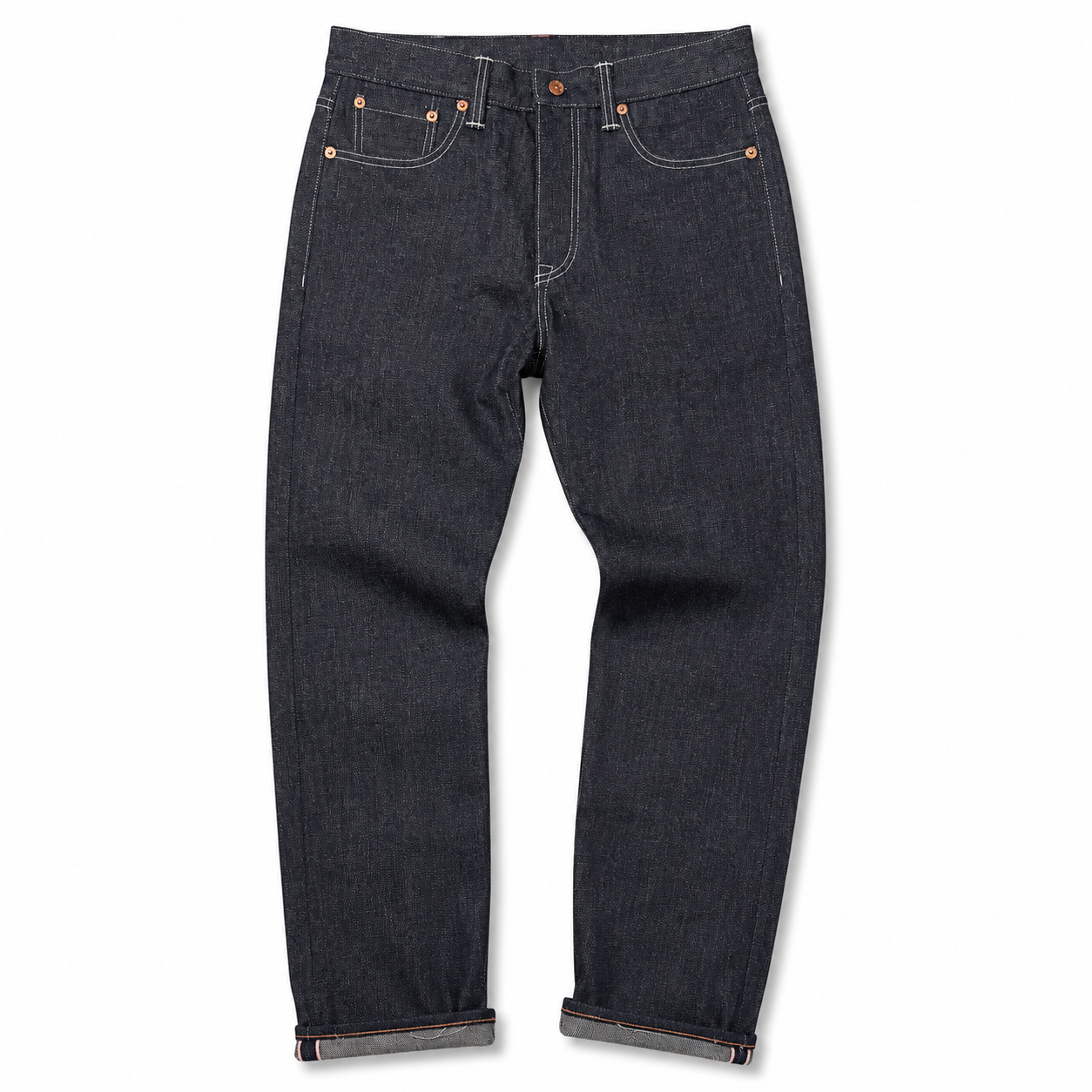 #0505 18oz Japanese INDIGO 'Secret Denim" Selvedge 5 Pocket Version