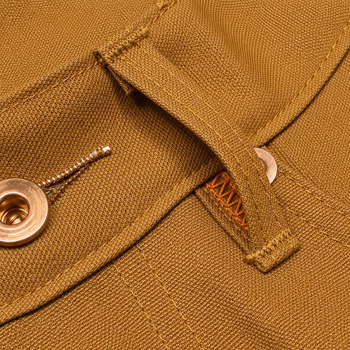 OPSTK #131 10oz Duck Canvas Ochre Brown 5 Pocket Model [Slim Fit 901]