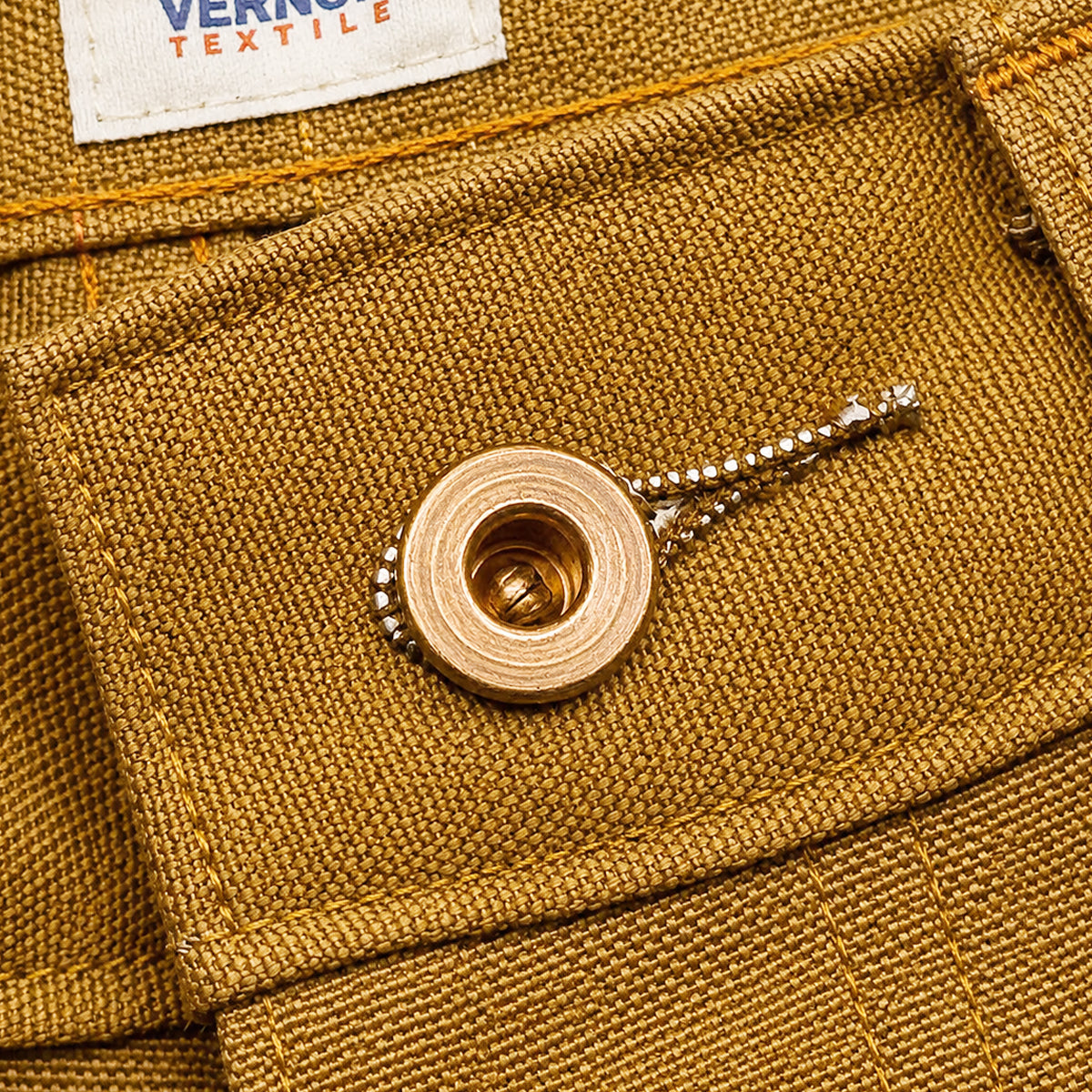 OPSTK #131 10oz Duck Canvas Ochre Brown 5 Pocket Model [Slim Fit 901]