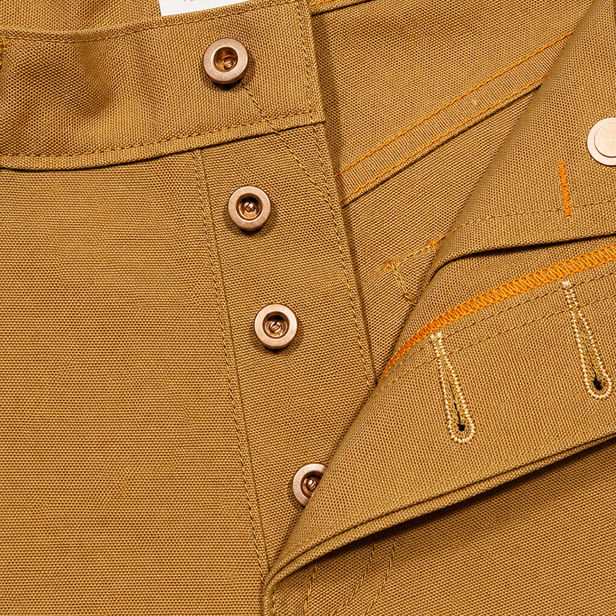 OPSTK #131 10oz Duck Canvas Ochre Brown 5 Pocket Model [Slim Fit 901]