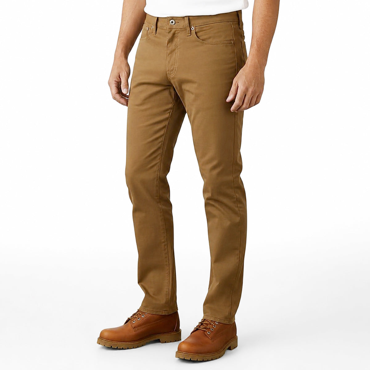 OPSTK #131 10oz Duck Canvas Ochre Brown 5 Pocket Model [Slim Fit 901]