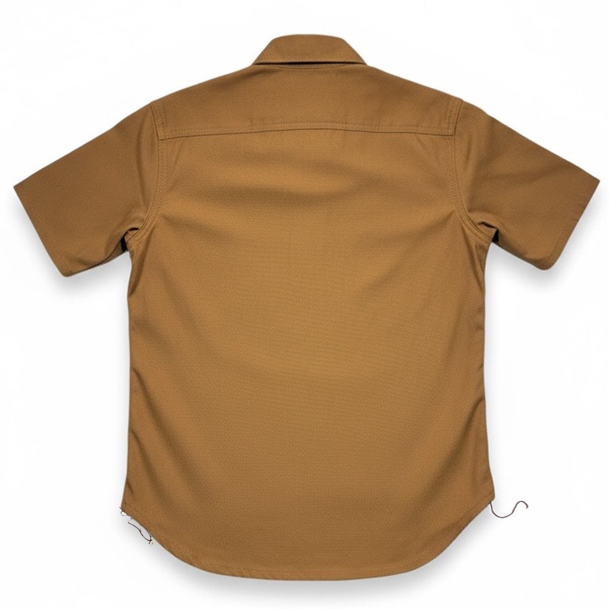 #131 10oz Duck Canvas Ochre BROWN Saw Tooth Work Shirt Short Sleeve (OPSTK)