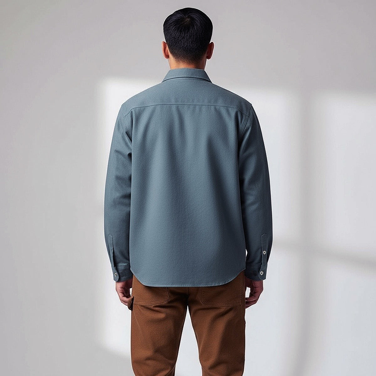 #133 12oz USA Duck Canvas Work Shirt Sea Grass