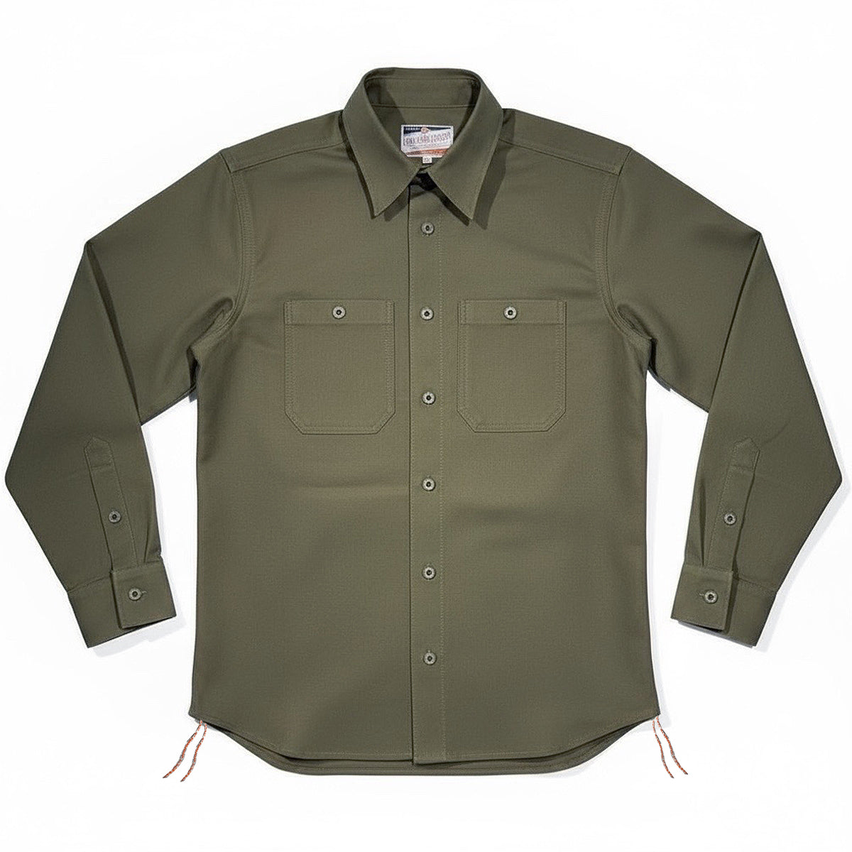 #133 12oz USA Duck Canvas Work Shirt Moss Green