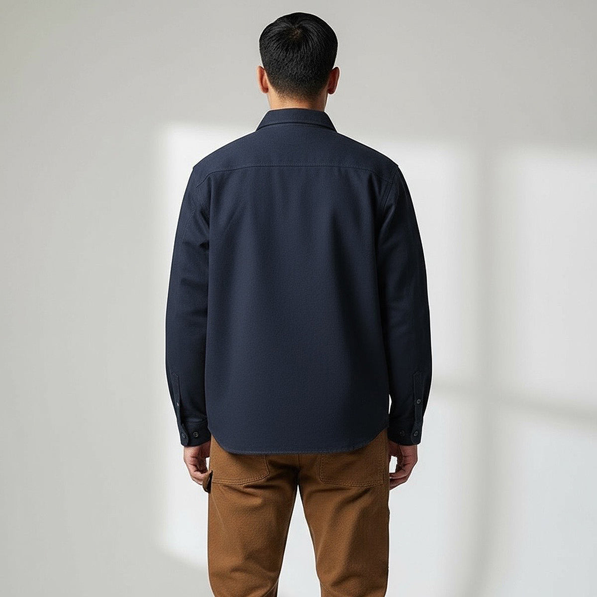 #133 12oz USA Duck Canvas Work Shirt Navy