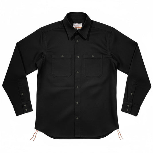 #133 12oz USA Duck Canvas Work Shirt Black (OPSTK)
