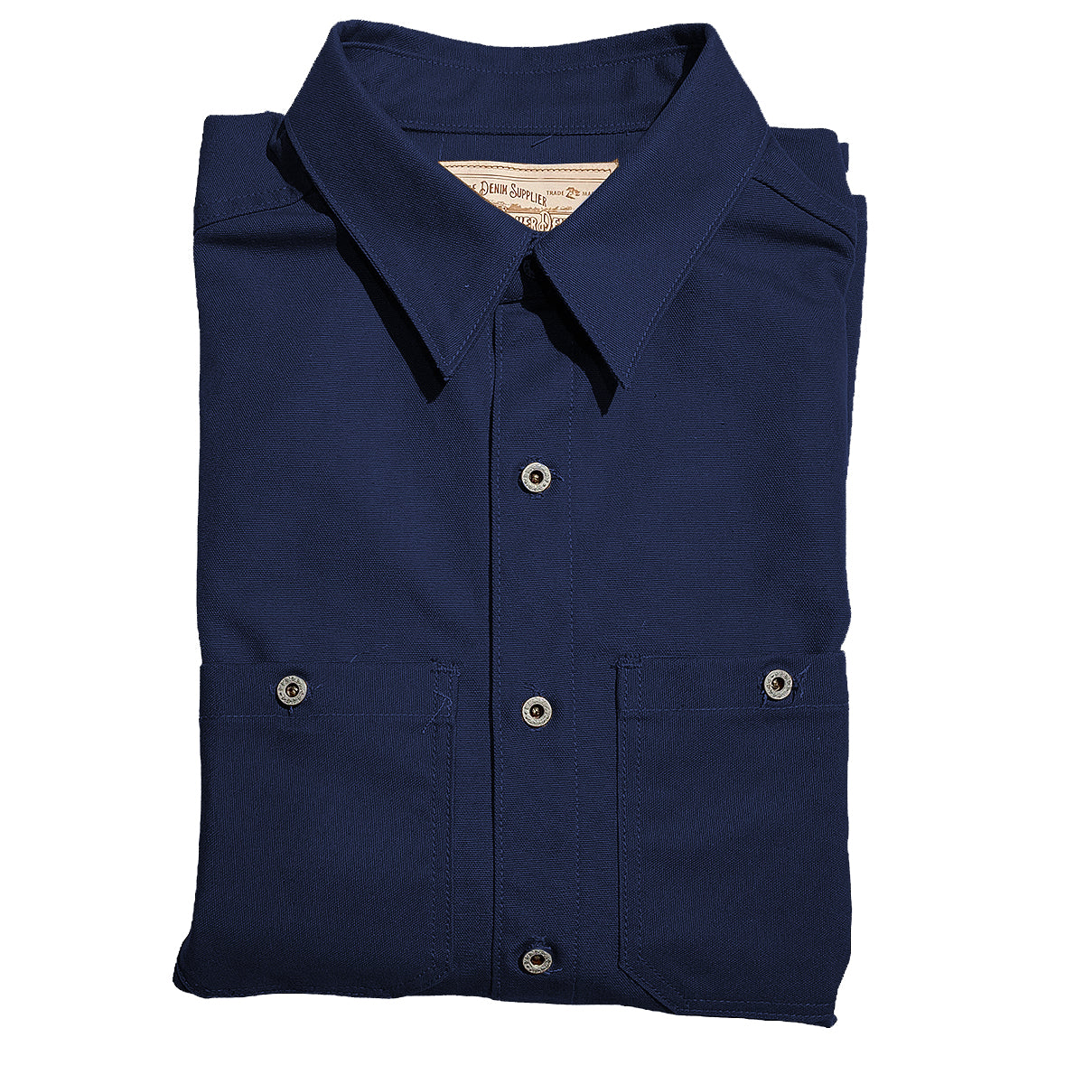 #133 12oz USA Duck Canvas Work Shirt Navy