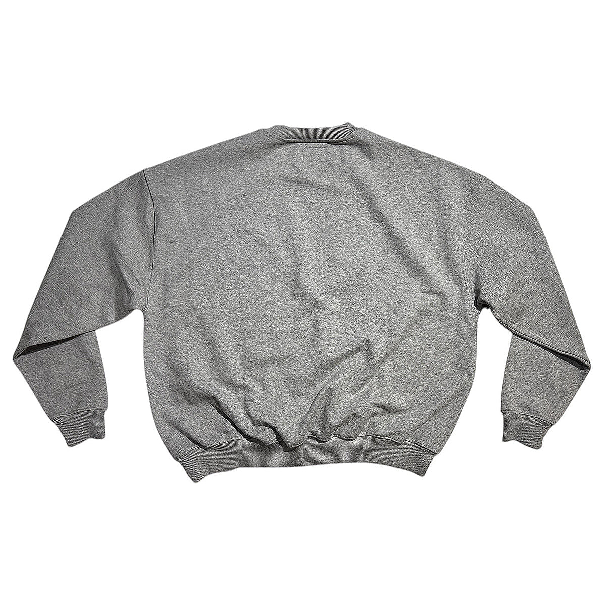 14oz / 470GSM Heavy Weight CREW - 100% ORGANIC Cotton HEATHER GREY French Terry