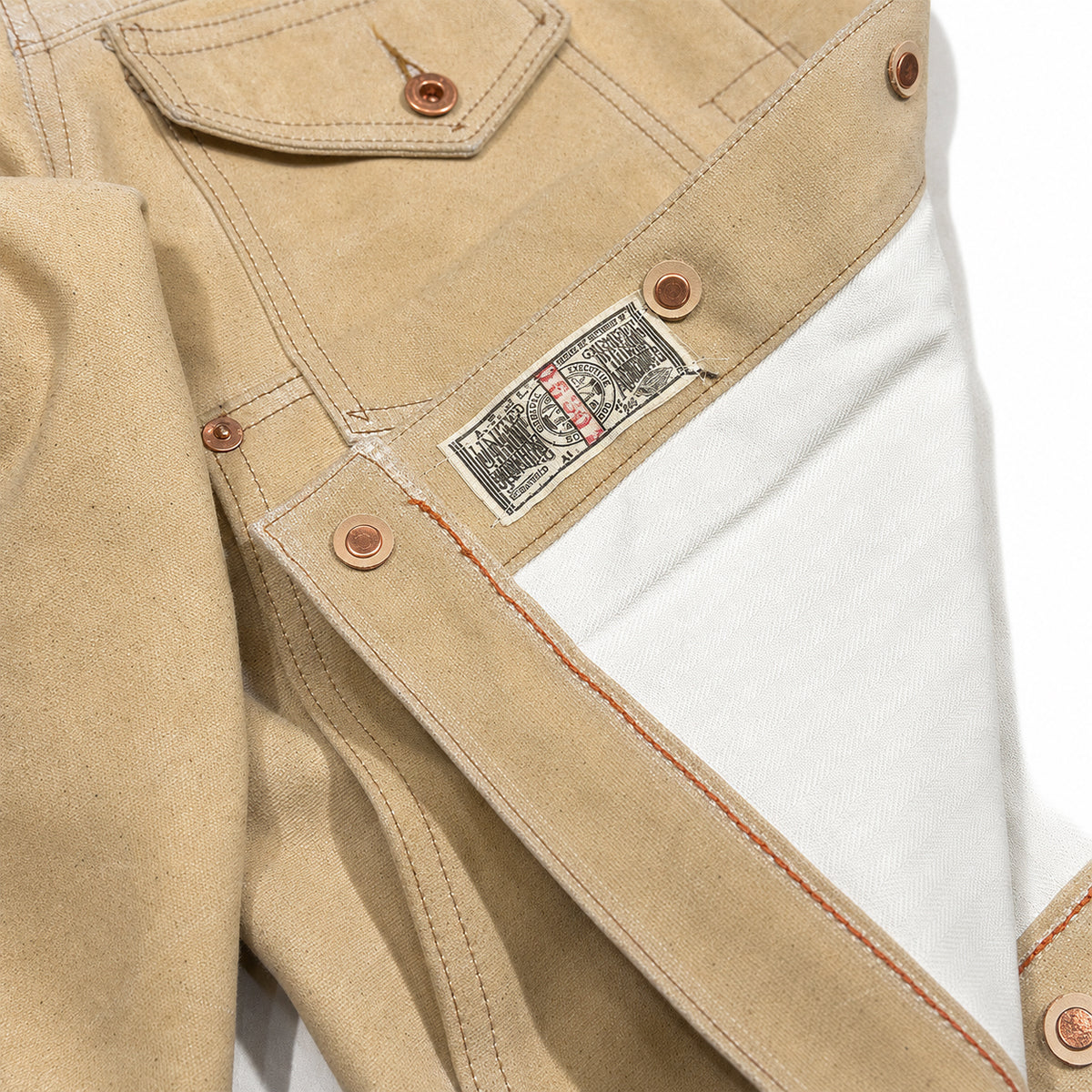 #3006 18oz Wax Duck Canvas Natural "Pinkerton" Fieldhand Jacket