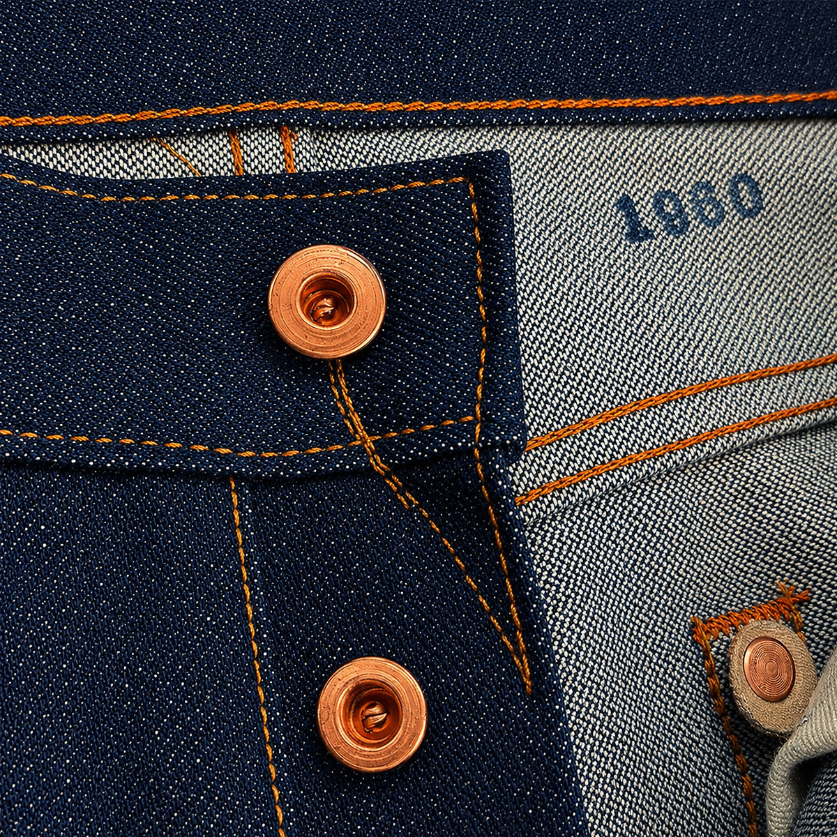 Vintage Dead Stock 1960s USA 15oz Broken Twill Selvage Denim [Regular Fit 905]