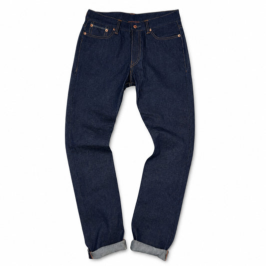 Vintage Dead Stock 1960s USA 15oz Broken Twill Selvage Denim [Slim Fit 901]