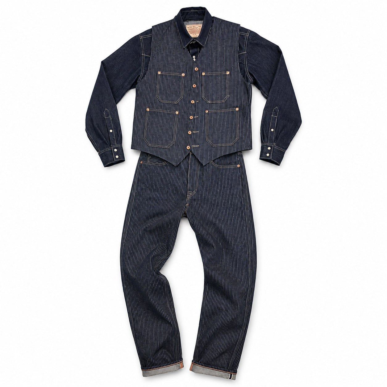 #2006 14oz Japanese Indigo/Indigo Jacquard Mini WABASH Selvedge