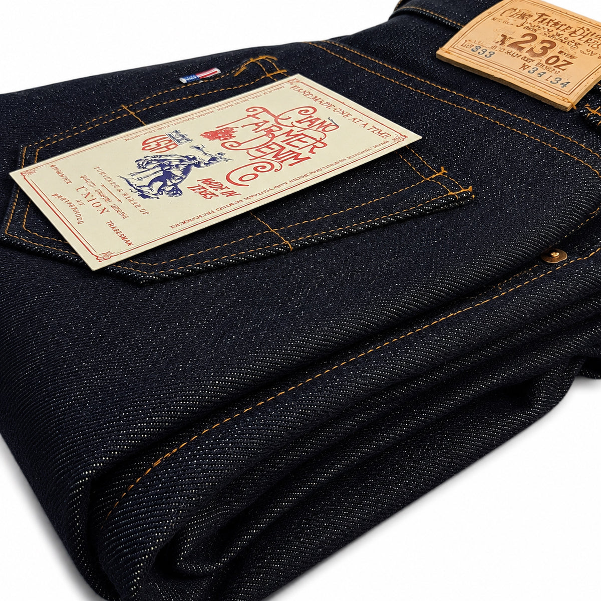 #333 23oz Heavy TYPE IH [ ICHIRO HACHIYA ] Japanese Indigo Red/White Selvage
