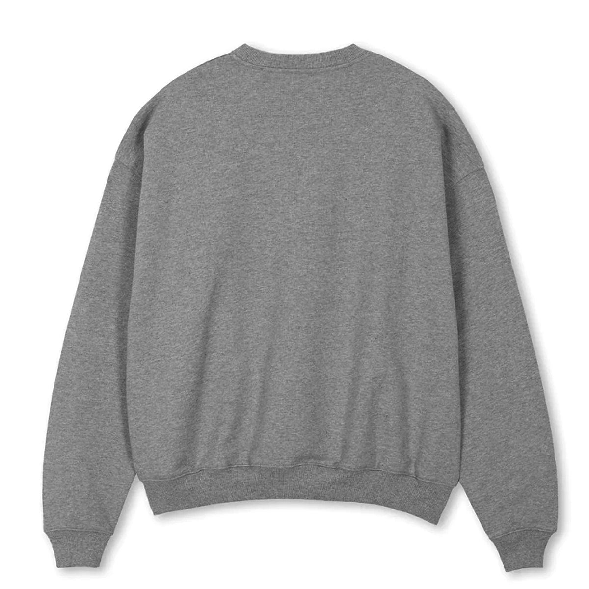 14oz / 470GSM Heavy Weight CREW - 100% ORGANIC Cotton HEATHER GREY French Terry