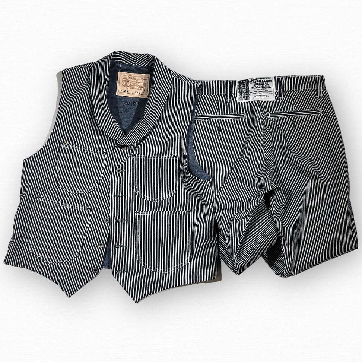 #HIC 10oz HICKORY STRIPE DENIM Type MV Waistcoat