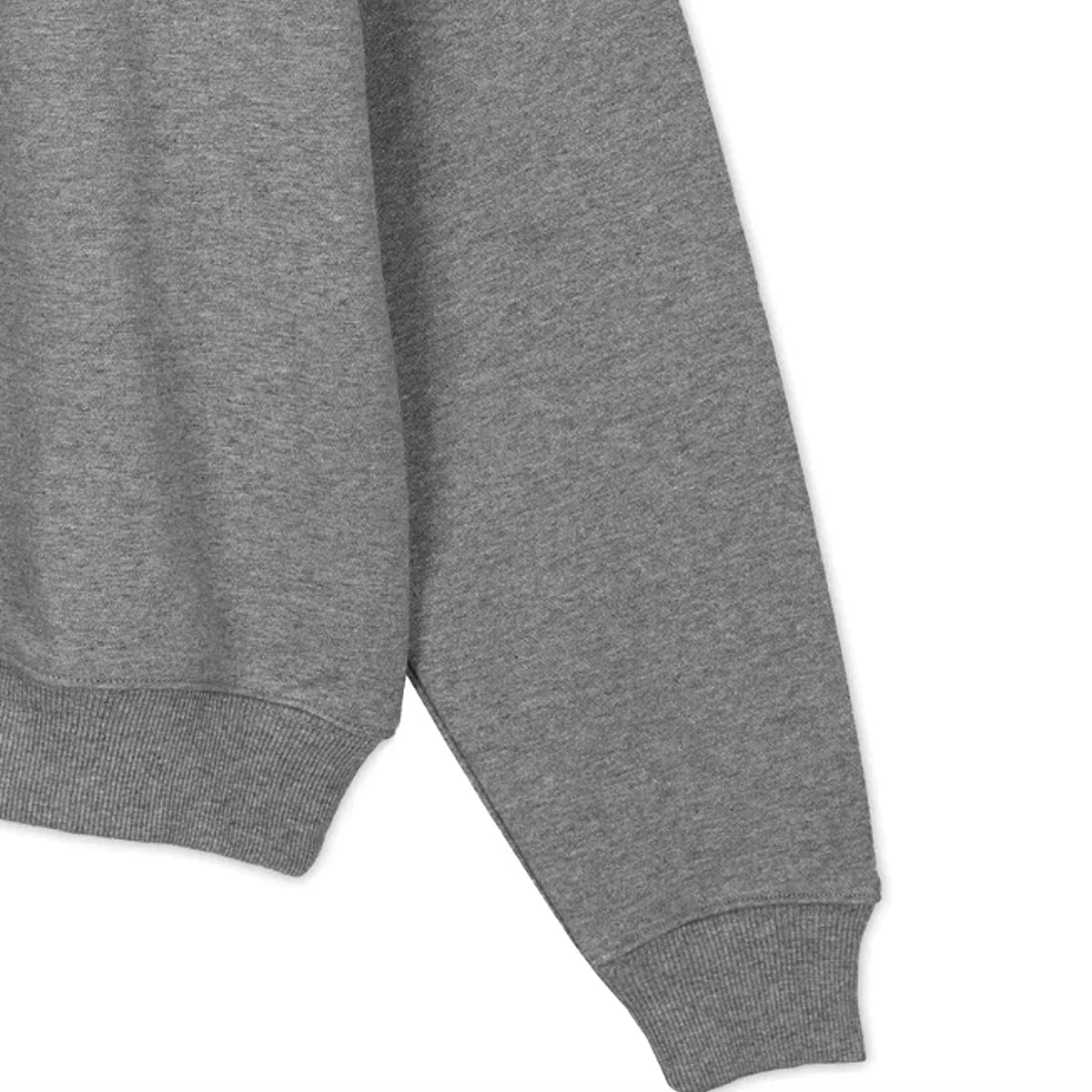 14oz / 470GSM Heavy Weight CREW - 100% ORGANIC Cotton HEATHER GREY French Terry