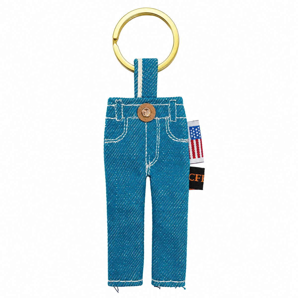 #AQUA Aqua Selvage Tiny Jean Keychain