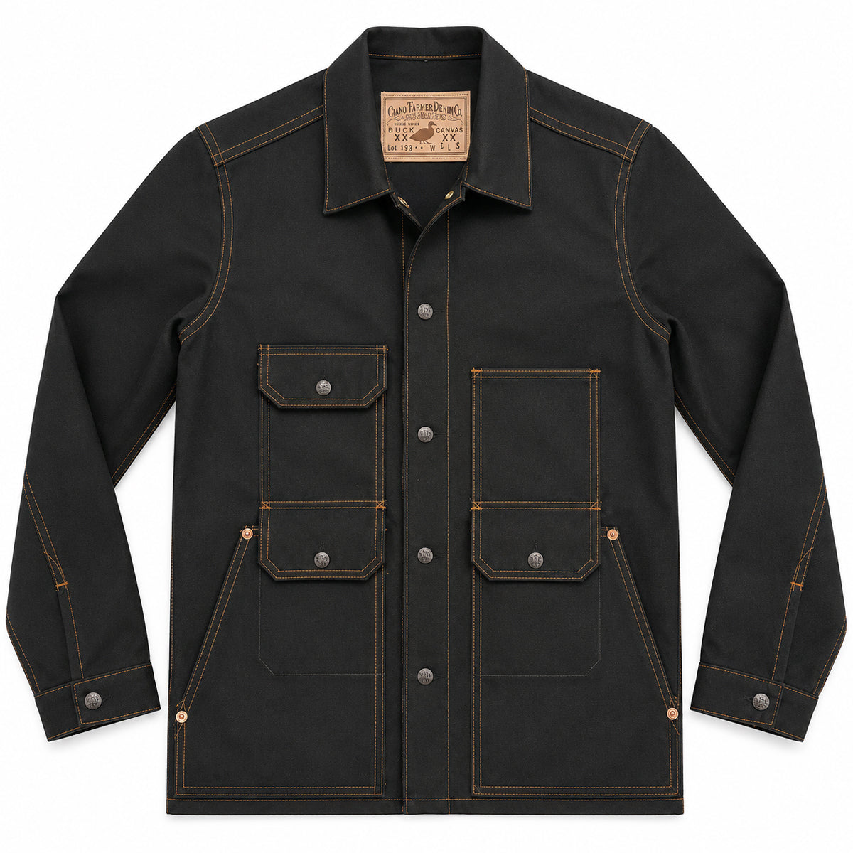 #133 12oz Duck Canvas Barbary Core Coat Olive