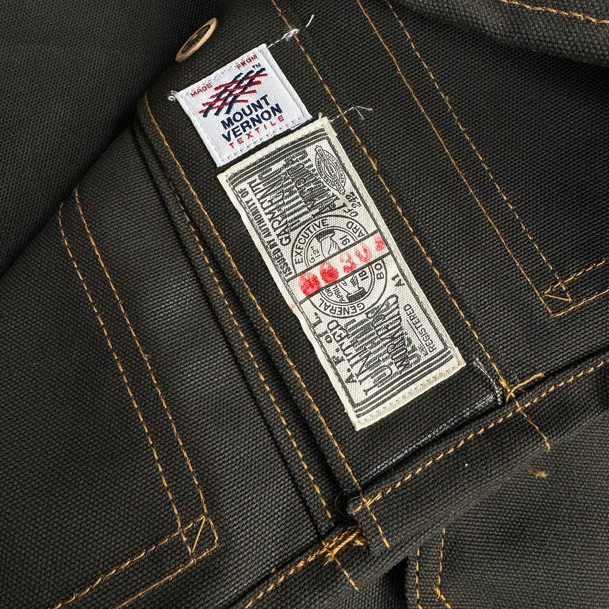 #133 12oz Duck Canvas Barbary Core Coat Olive