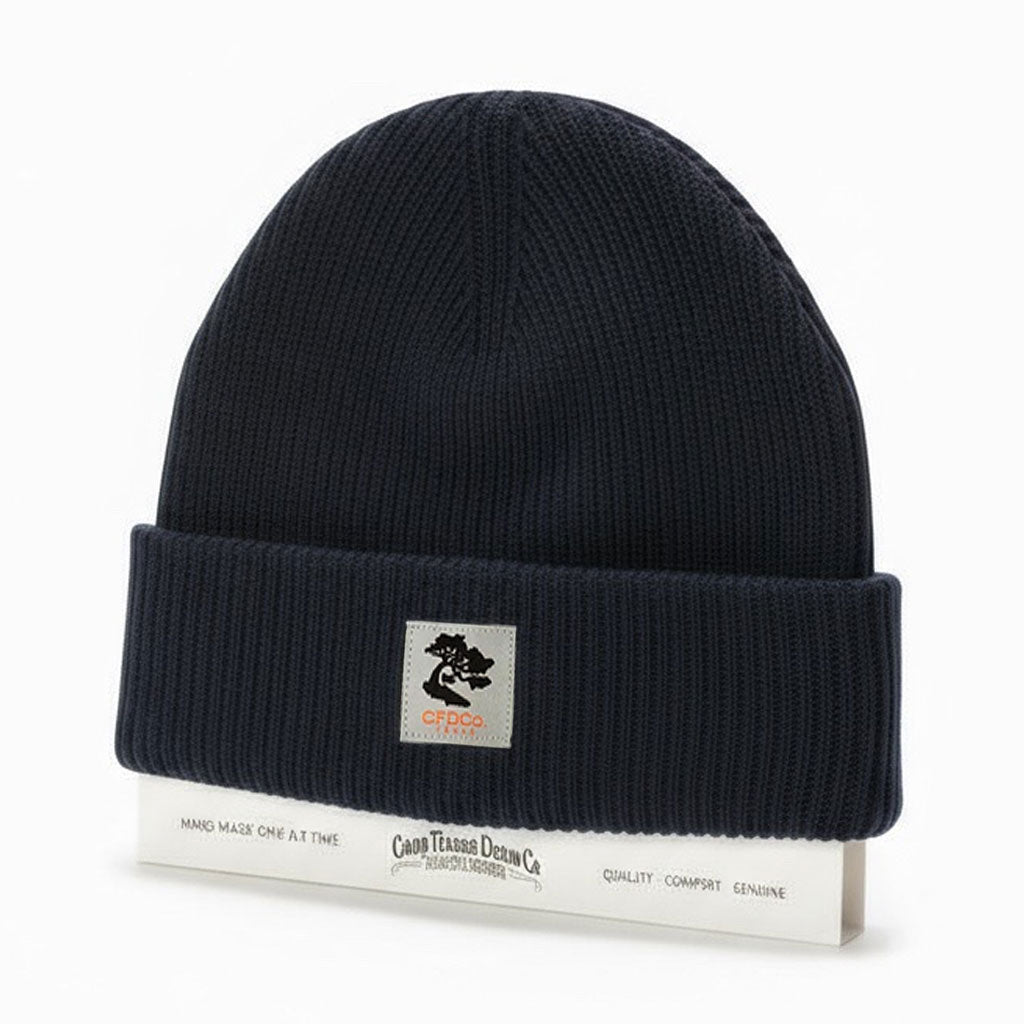 Black Cashmere Merino Wool Beanie