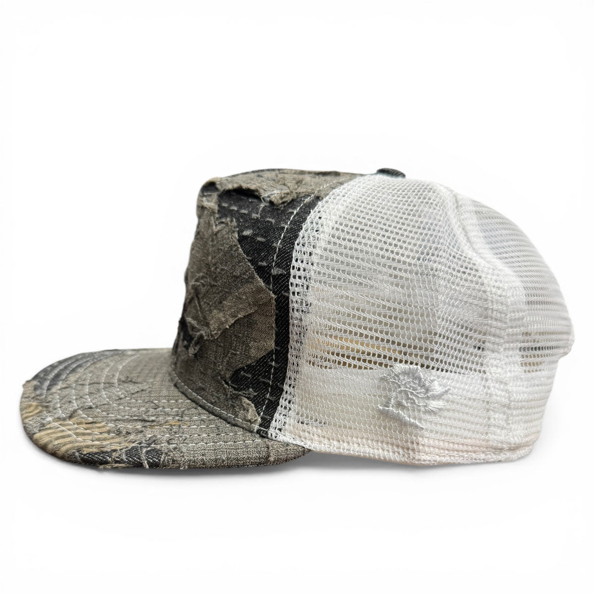 #B0ROBRN Japanese Boro HAT 5 Panel- Mid Crown