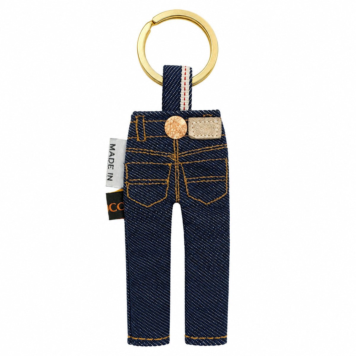 #186 Cone Mills Tiny Jean Keychain