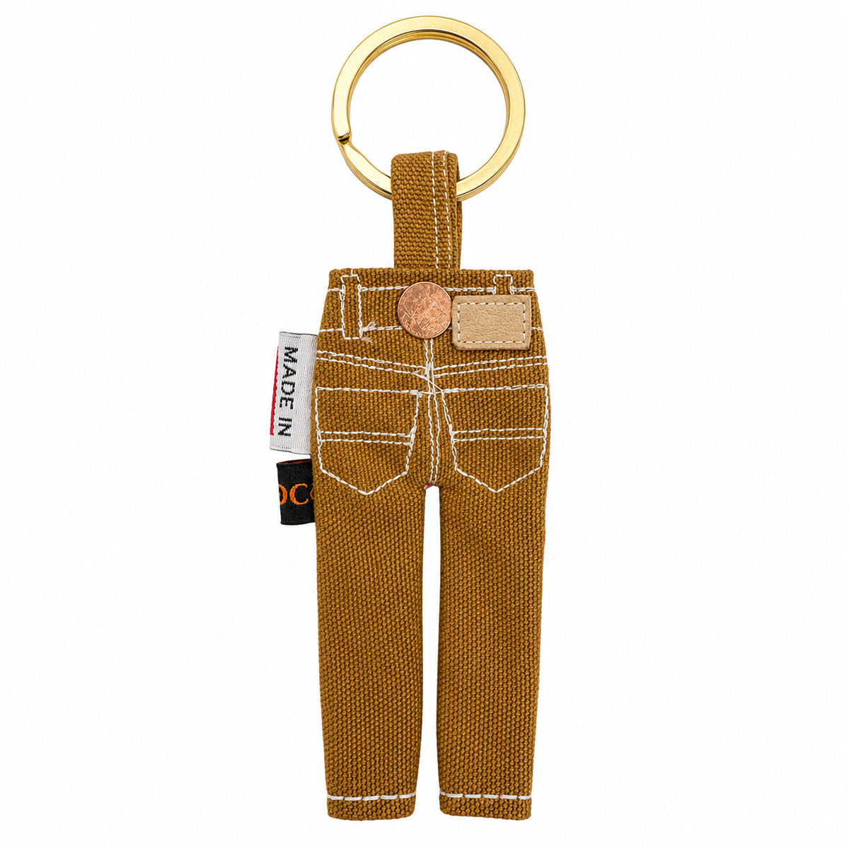 #133 Duck Canvas Ochre Tiny Jean Keychain