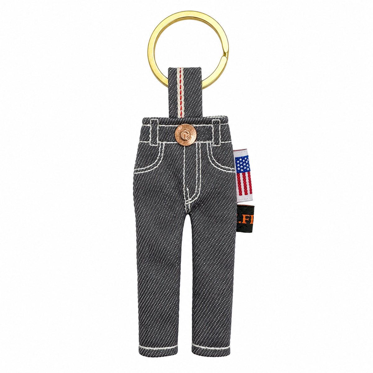 #77631 Japanese Grey Selvage Tiny Jean Keychain