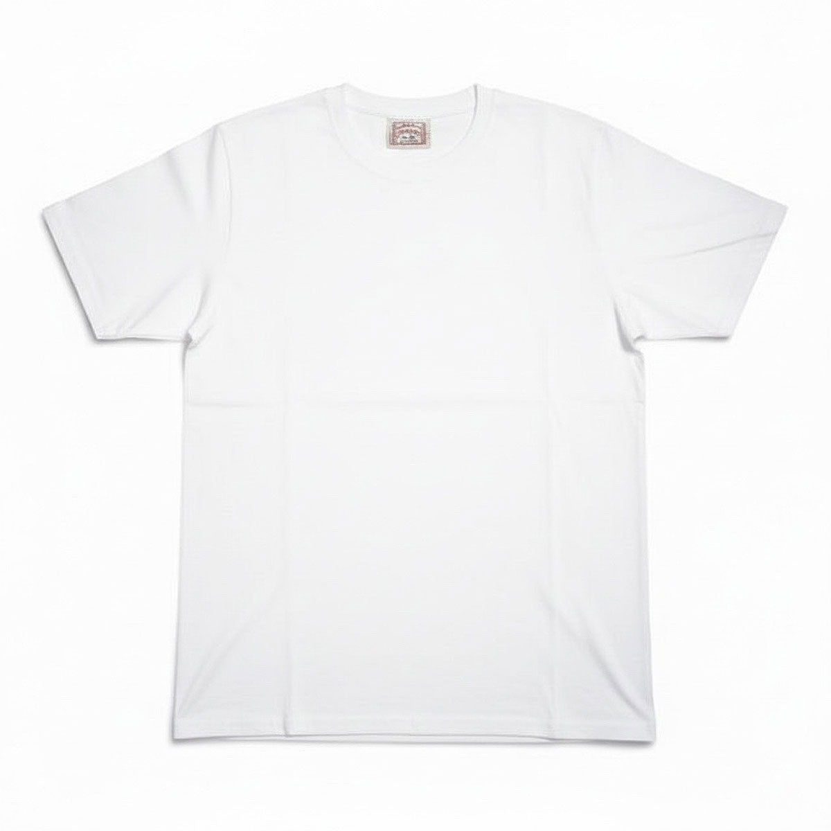 8.4oz TEXAS MADE "HEAVY ORGANIC" Crew Neck Super White