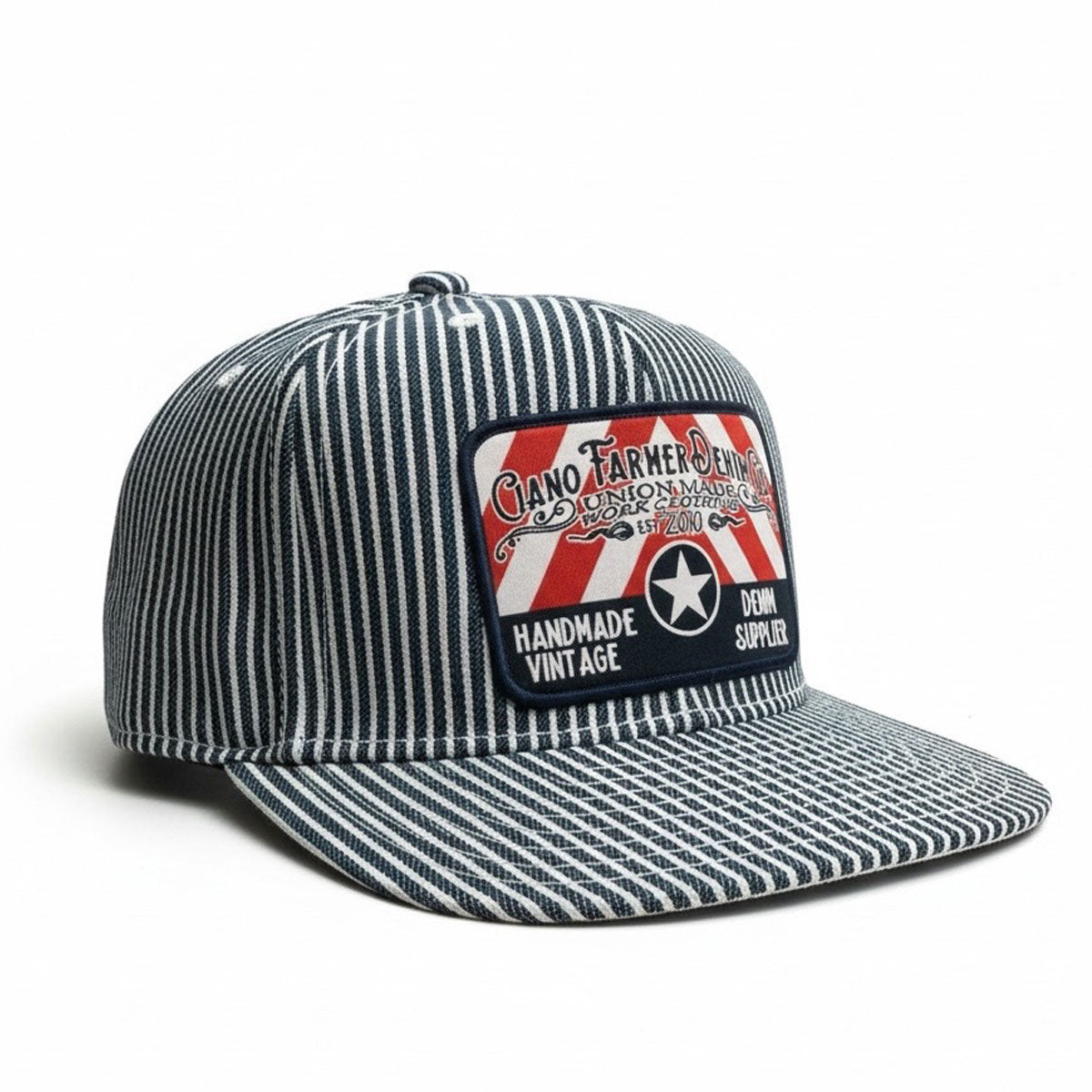 #HIC 10oz MV Mills Hickory Snapback CFDCo Feed Store Patch HAT-Mid Crown