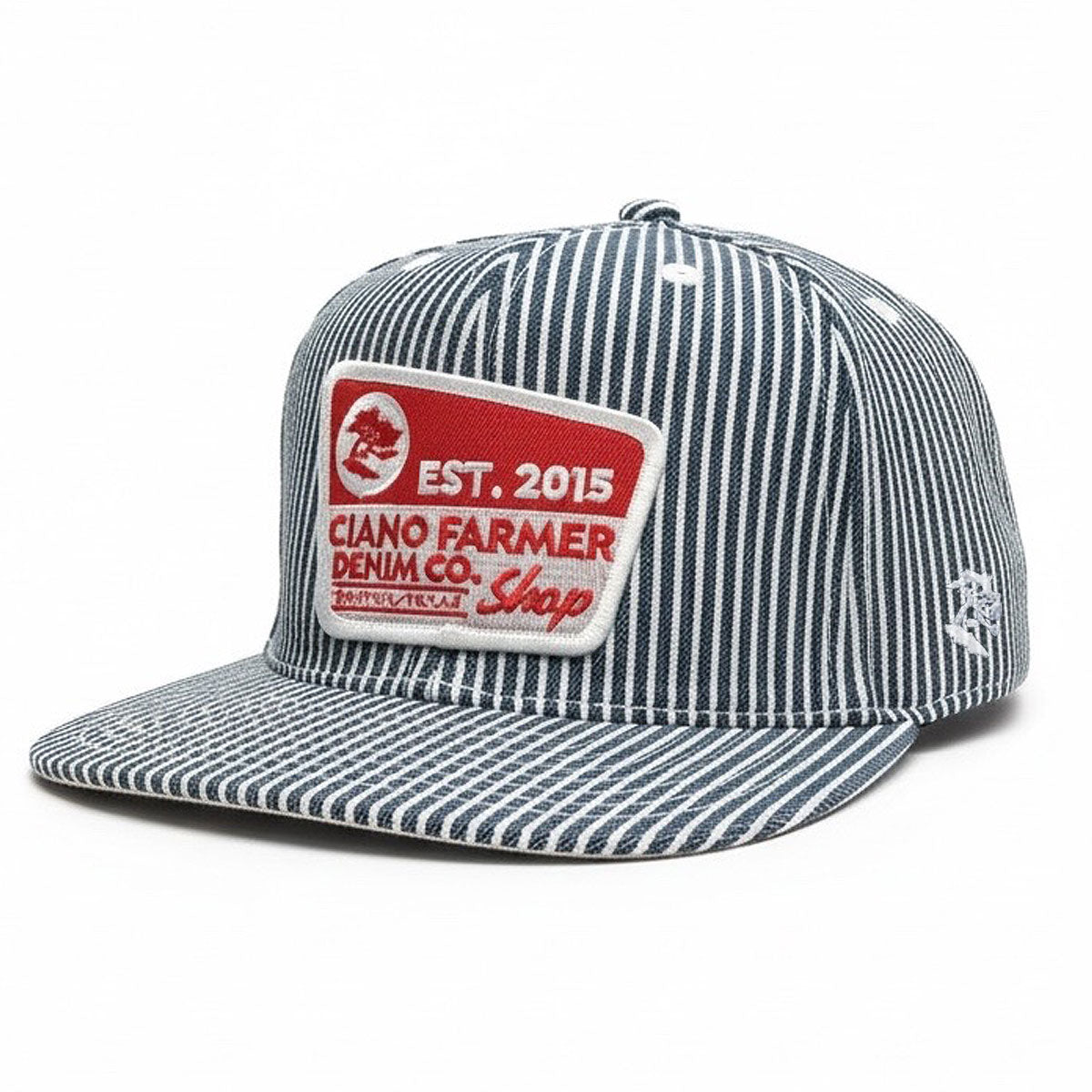 #HIC 10oz MV Mills Hickory Snapback Retro Sign Patch HAT-Mid Crown