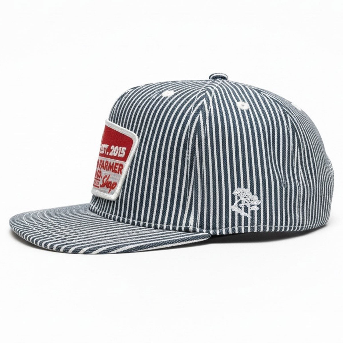 #HIC 10oz MV Mills Hickory Snapback Retro Sign Patch HAT-Mid Crown