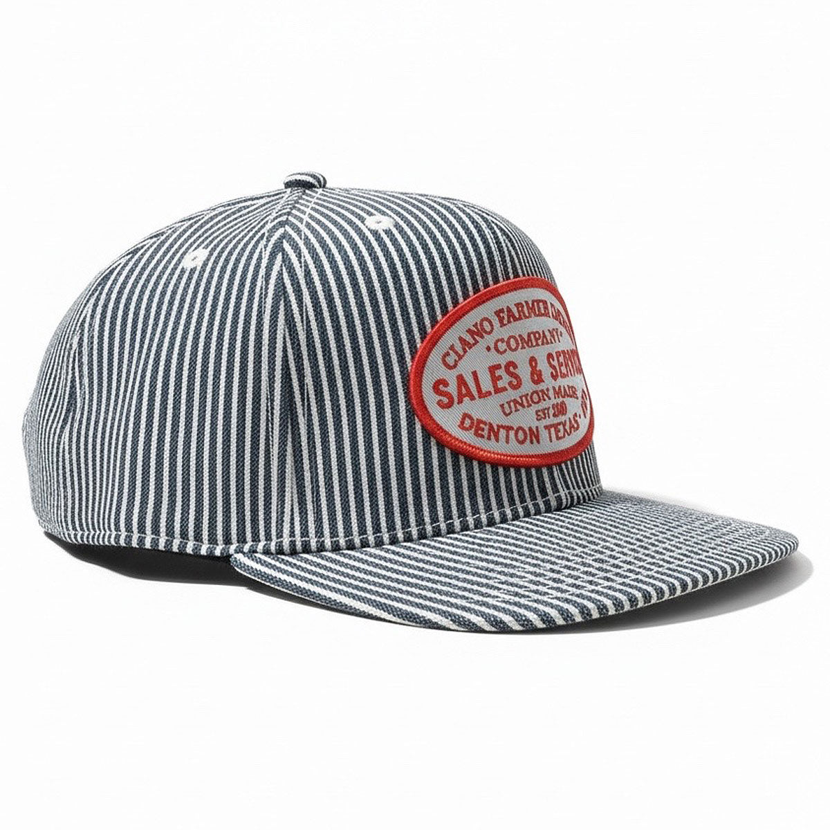 #HIC 10oz MV Mills Hickory Snapback Sales and Service Patch HAT-Mid Crown
