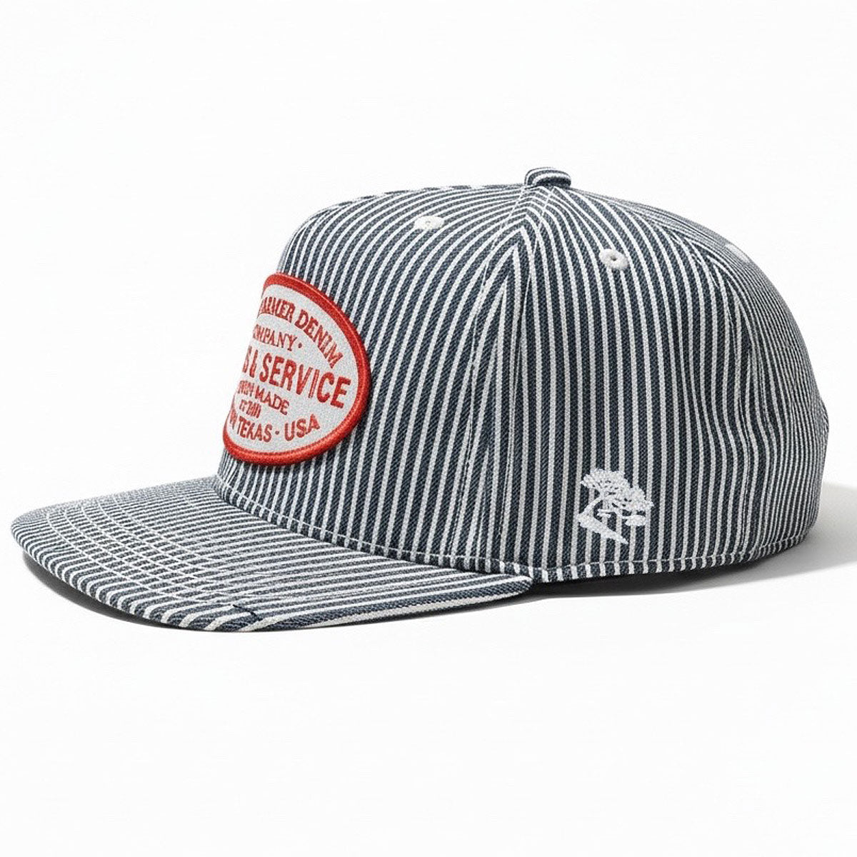 #HIC 10oz MV Mills Hickory Snapback Sales and Service Patch HAT-Mid Crown