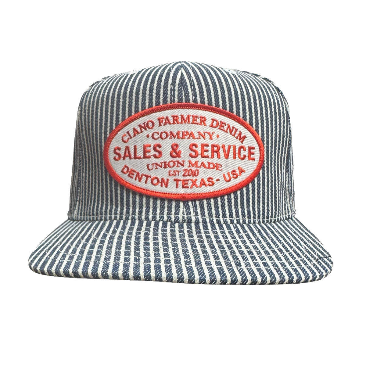 #HIC 10oz MV Mills Hickory Snapback Sales and Service Patch HAT-Mid Crown