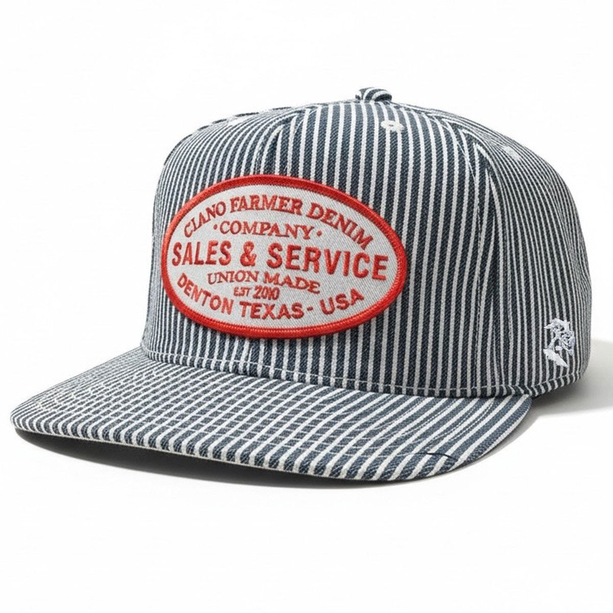 #HIC 10oz MV Mills Hickory Snapback Sales and Service Patch HAT-Mid Crown