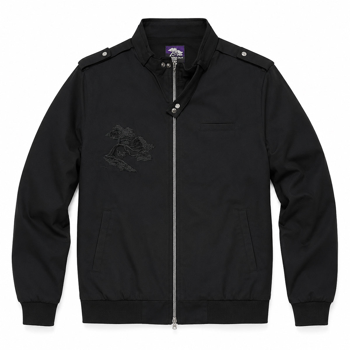 10oz Japanese Supima Cotton MO Jacket Black [Slim Fit]