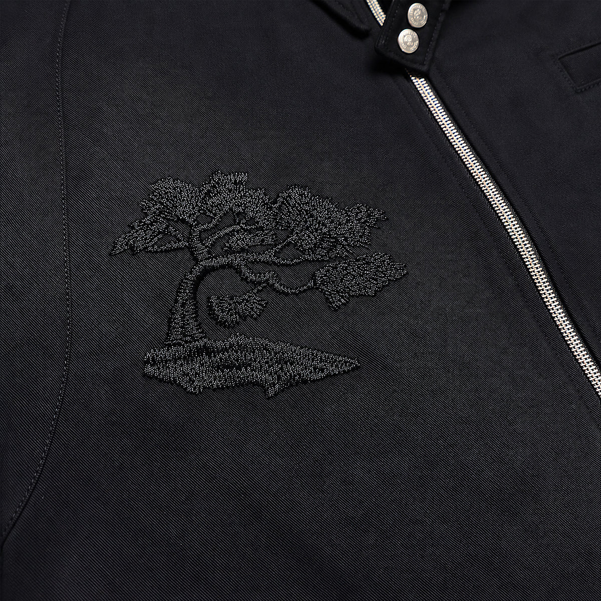 10oz Japanese Supima Cotton MO Jacket Black [Slim Fit]