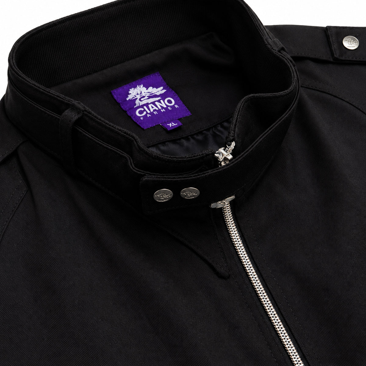 10oz Japanese Supima Cotton MO Jacket Black [Slim Fit]