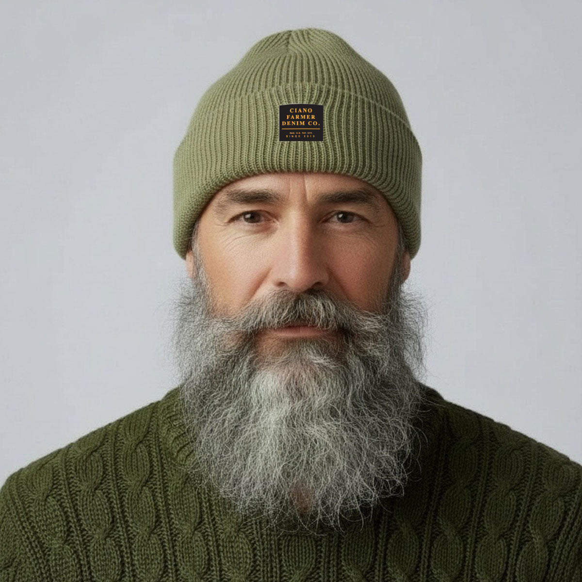 Moss Green Cashmere Merino Wool Beanie Mil Spec