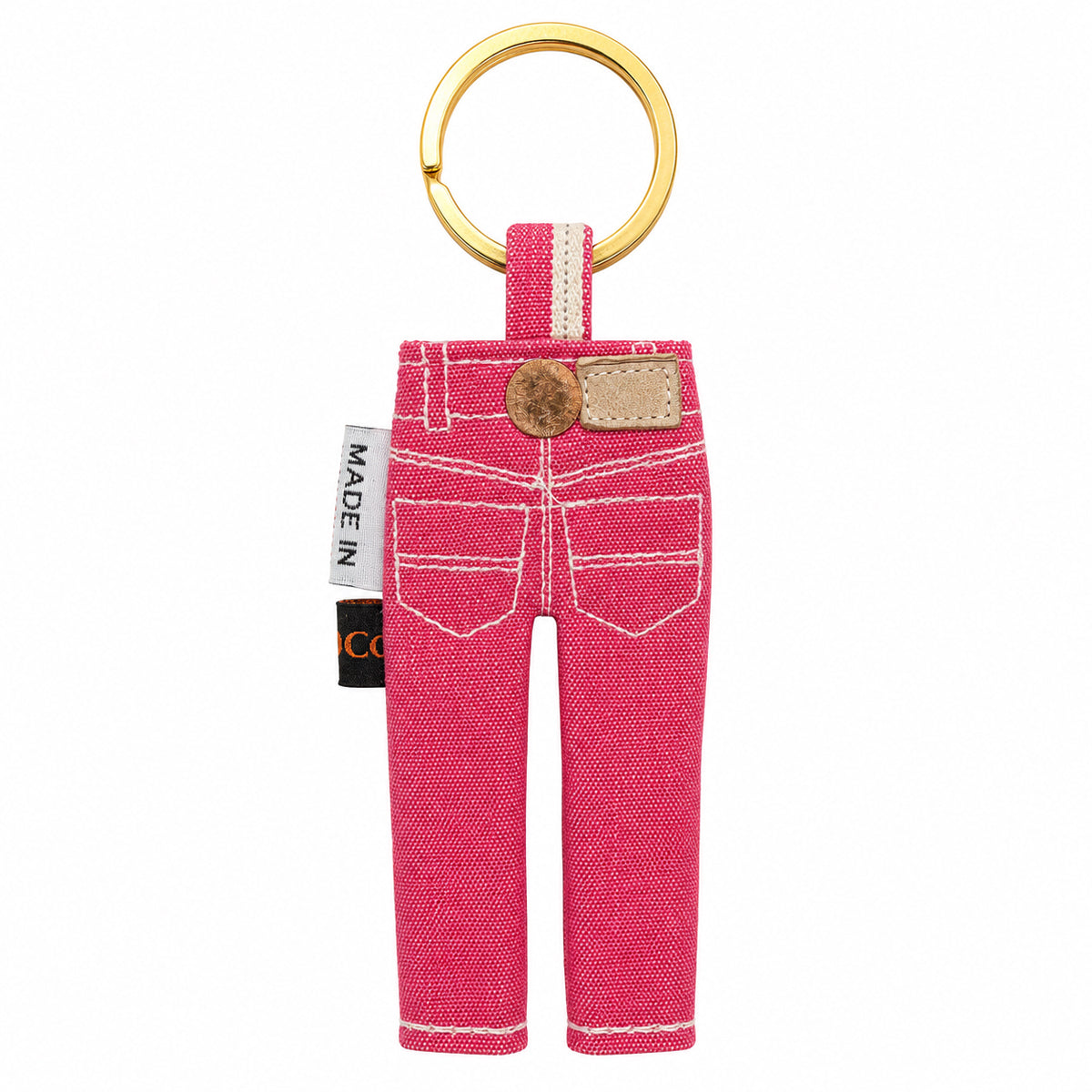 #PINK Pink Selvage Tiny Jean Keychain