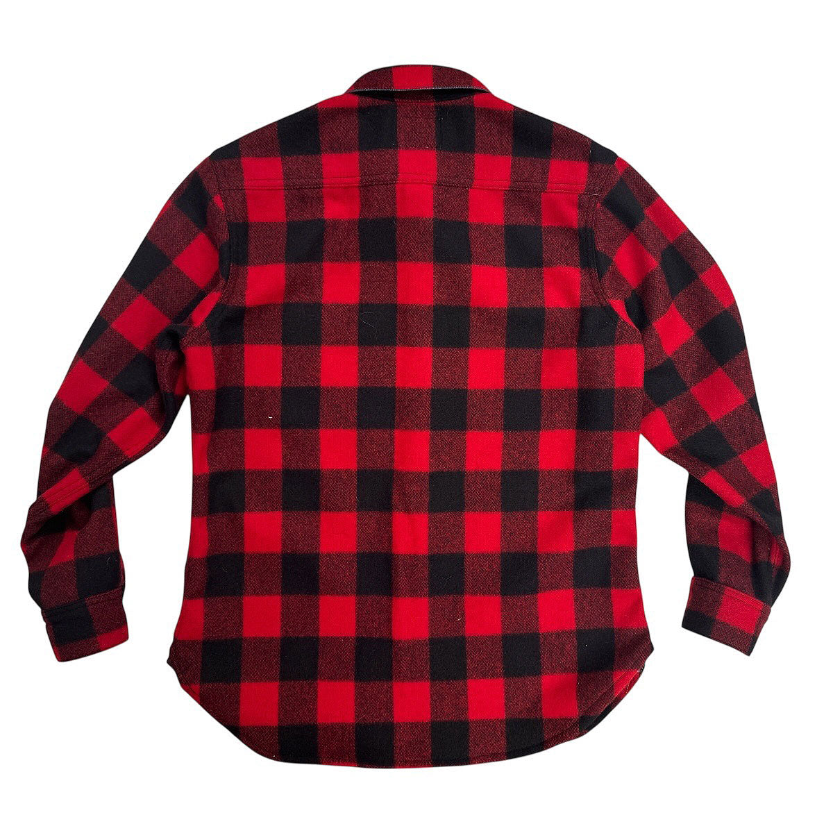 #060 20oz USA Wool Work Shirt Red and Black 2" Buffalo Check
