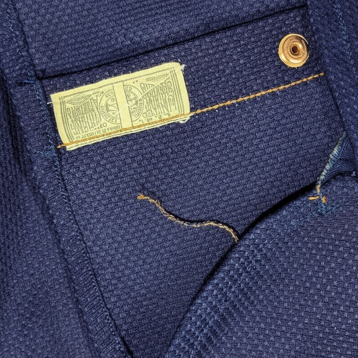 #SA 14oz Japanese Sashiko-Indigo Work Shirt