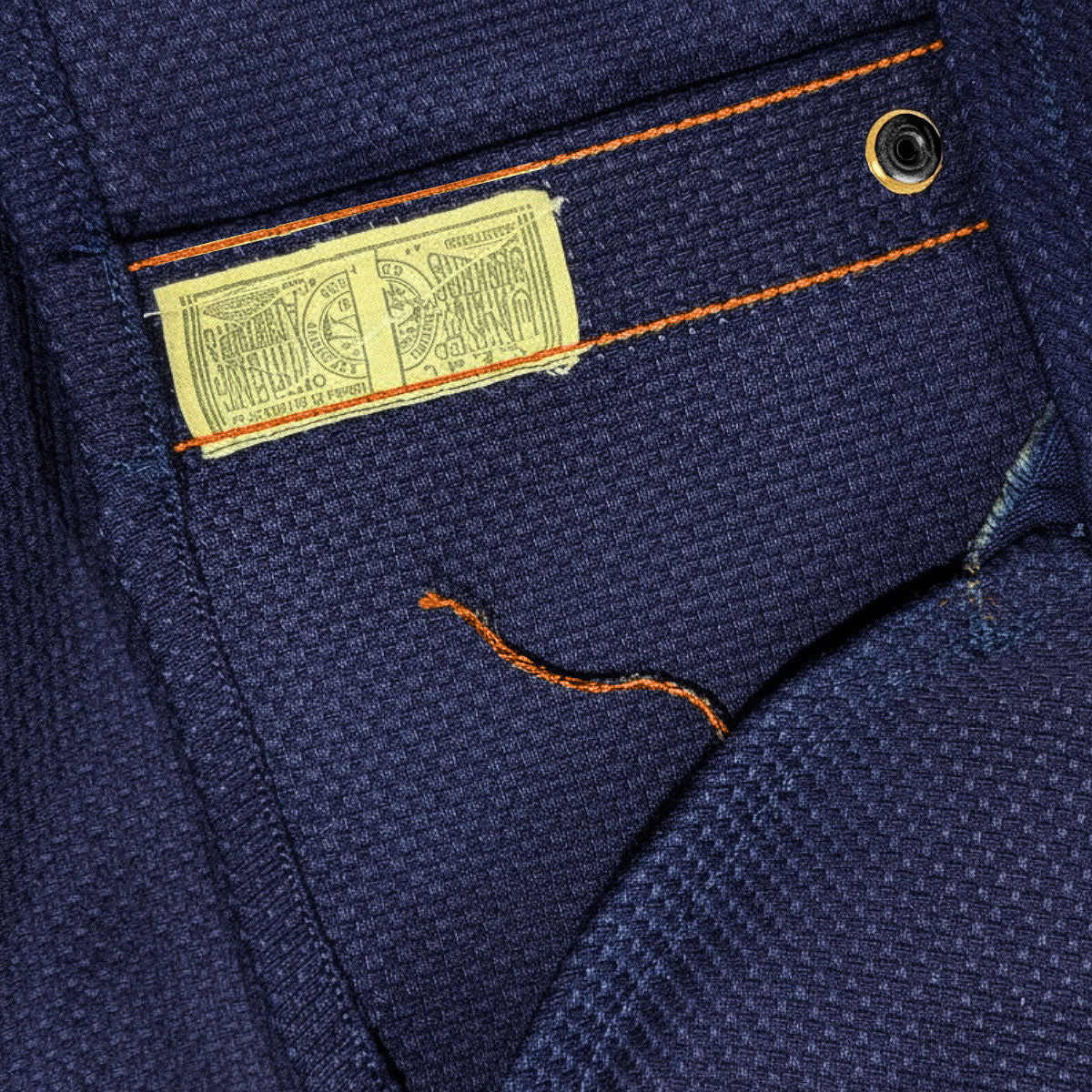 #SA 14oz Japanese Sashiko-Indigo Work Shirt (OPSTK)