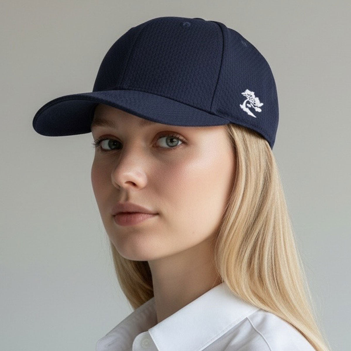 #SA 14oz Sashiko-Indigo Snapback "DAD" HAT- Low Crown