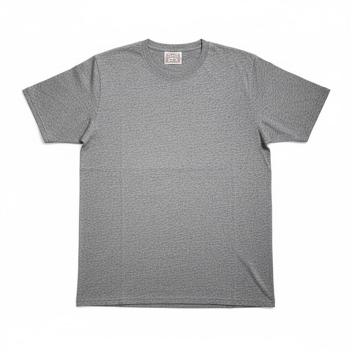 8.4oz TEXAS MADE "HEAVY ORGANIC" Crew Neck Grey Heather