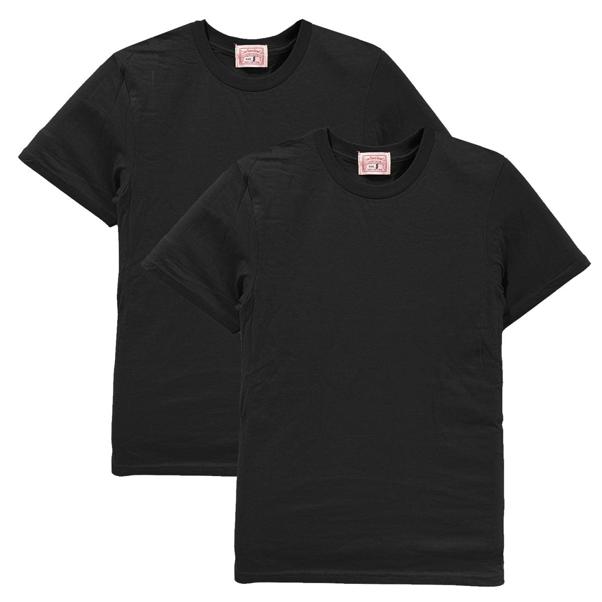 4.4oz TEXAS MADE Crew Neck Black "2 PACK SPECIAL"