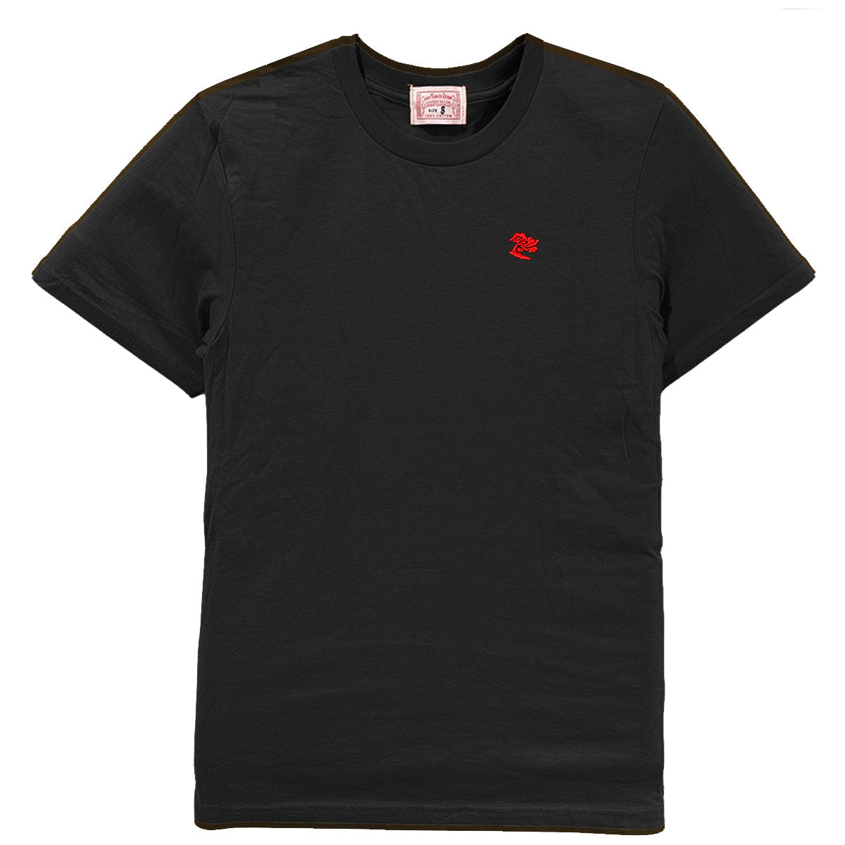 4.4oz TEXAS MADE Black Crew Neck Embroidery